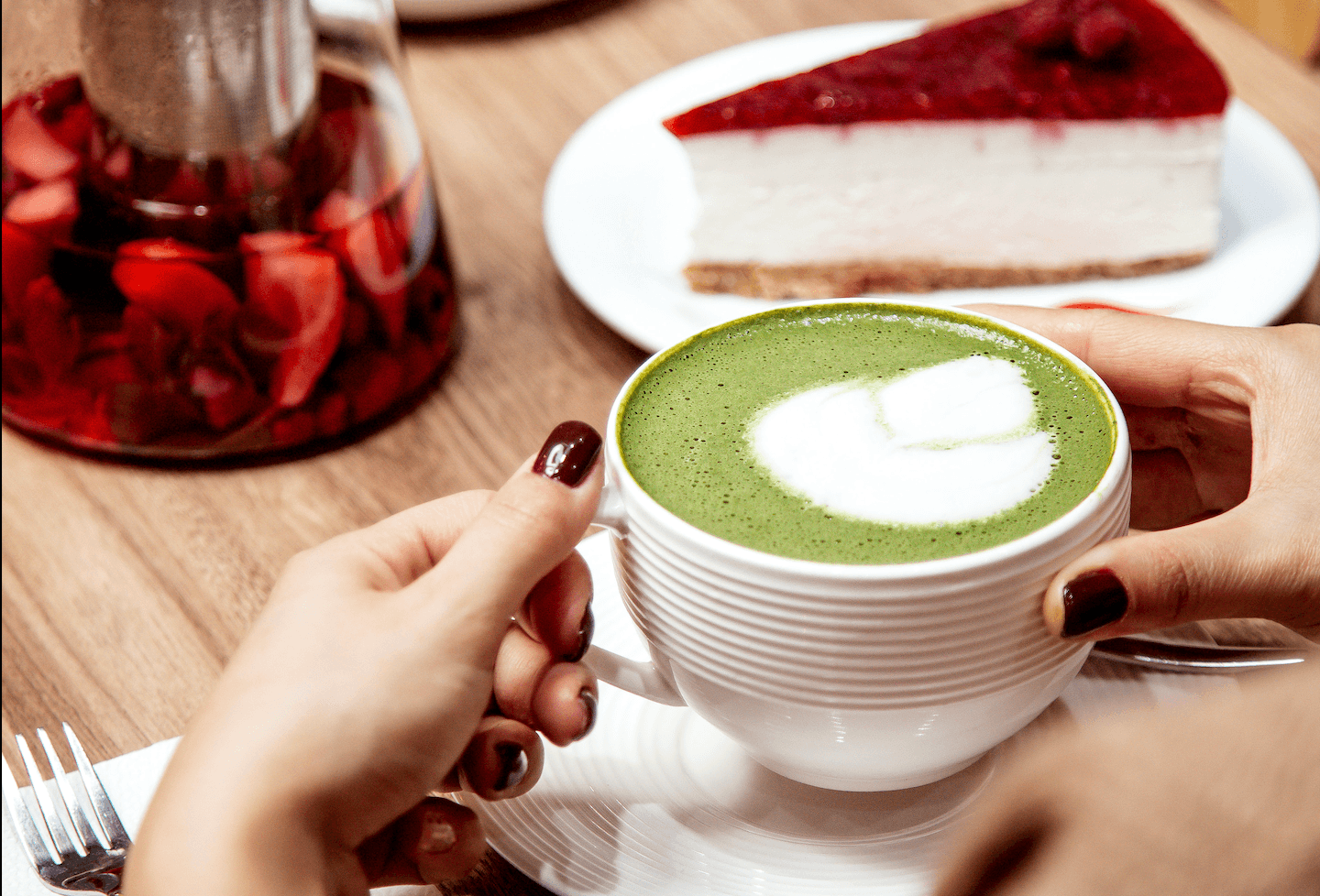 Tasse de matcha café