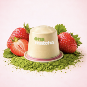 Capsule matcha fraise