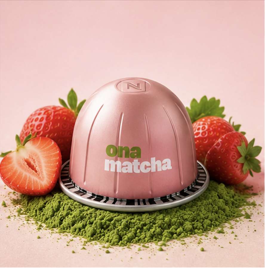 Thé Vert Matcha Fraise - Boîte de 10 Capsules (5g/capsule)